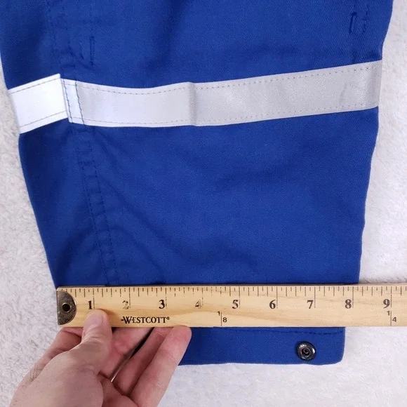 Red Wing FR Coveralls Men 36S Blue Reflective OneSubsea Workwear Flame Resistant - Picture 10 of 12